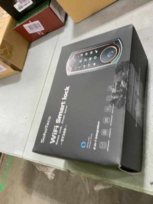 Photo 1 of SohoTeco Smart Lock ST380, Built-in Wi-Fi, Fingerprint Keyless Entry Door Lock, Security Deadbolt Smart Locks for Front Door, App Remote Control & Auto Lock, IP56 Waterproof, (2025 Upgrade)