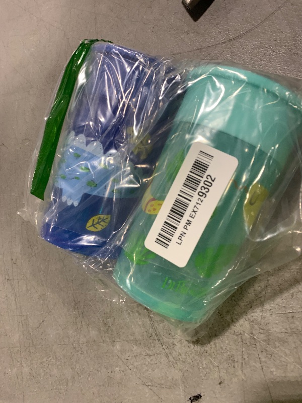 Photo 1 of Dr. Brown’s Polypropylene (PP) Milestones Cheers 360 Sippy Training Cups for Babies and Toddlers - Blue/Green - 10oz - 2-Pack - 9m+