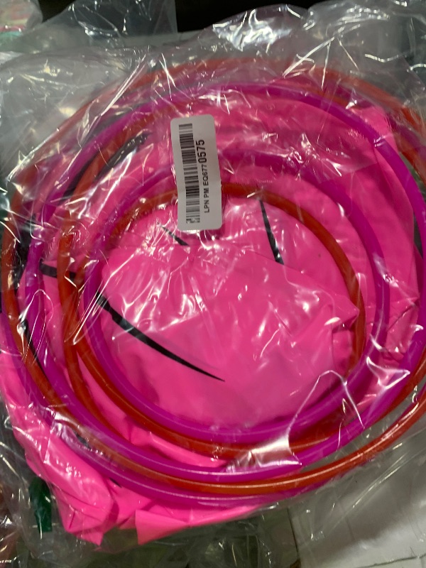 Photo 1 of Leitee 8 Pcs Inflatable Banana Ring Toss Game Include 2 Pieces 26" Banana with 6 Pieces Plastic Toss Rings for Bridal Shower Decorations for Engagement Party Swimming Pool Decorations (Pink)