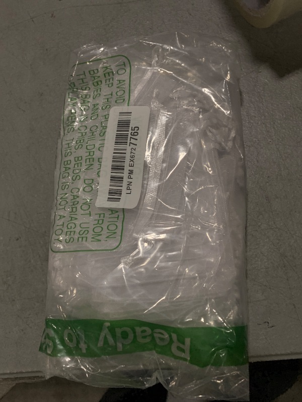 Photo 1 of FUNFERY 100 Pcs White Organza Bags 3x4 in, Small Mesh Drawstring Gift Bags for Sachet, Jewelry, Candy, Wedding Favor, Easter Day