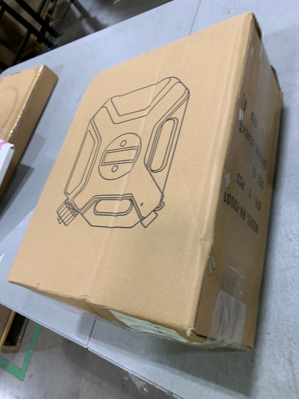 Photo 1 of Acshio Plastic Engine Oil Jugs with Lid, 1.3 Gallon Water Storage Containers with Lockable Bracket, Portable Water Tank Fluid Container