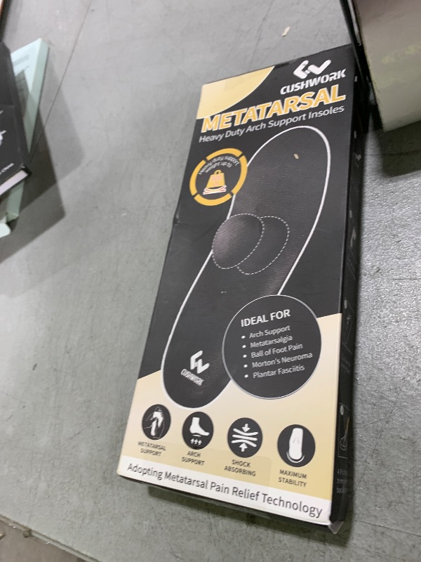 Photo 1 of Cushwork Metatarsalgia and Morton's Neuroma Insoles for Ball of Foot Pain, Plantar Fasciitis, Metatarsal Pain Relief, All Day Comfort Arch Support Orthotic Shoe Inserts for Men Women-D