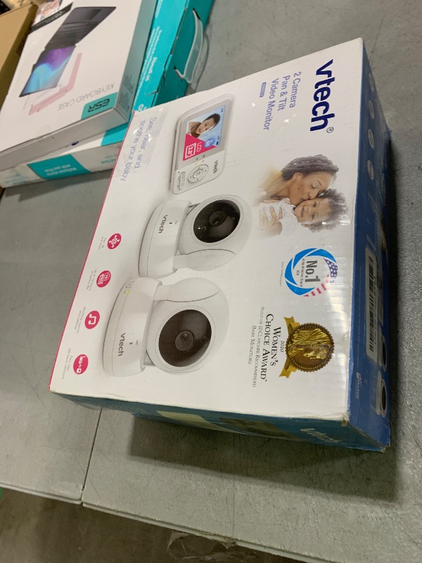 Photo 1 of VTech VM923-2 Baby Monitor, 2.8”Screen, 1000ft Range, Pan-Tilt-Zoom, Night Vision, 2-Way Audio, Temperature Sensor, Lullabies, Secured Transmission No WiFi