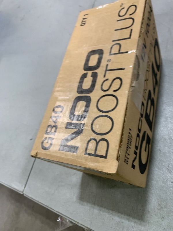 Photo 1 of NOCO Boost GB40: 1000A UltraSafe Jump Starter – 12V Lithium Battery Booster Pack, Portable Jump Box, Power Bank & Jumper Cables - for 6.0L Gas and 3.0L Diesel Engines