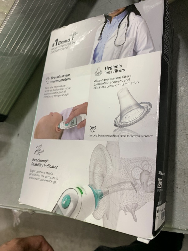 Photo 1 of Braun ThermoScan 5 Ear Thermometer - ExacTemp Stability Indicator for Professional Accuracy, Digital Display, Baby and Infant Friendly, No.1 Brand Recommended by Pediatricians
