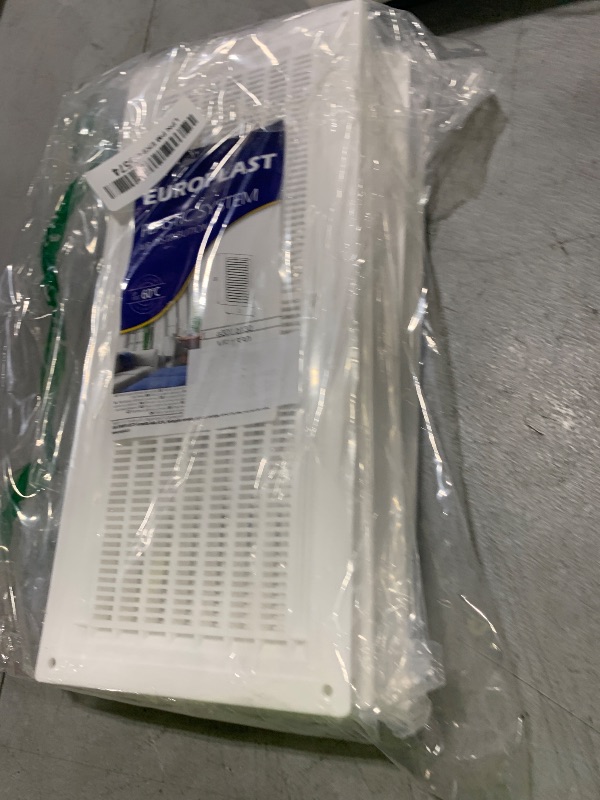 Photo 1 of Repa Market 5-Pack 10'' x 3'' Inch (Inside Dimensions) Plastic White - Vent Cover - Rectangular Duct Cover - Air Vent Louver - Protective Screen Mesh - HVAC Ventilation (12" x 5" Outside Dimensions)