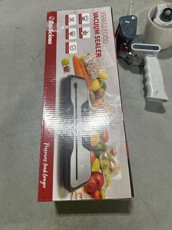 Photo 1 of Vacuum Sealer Machine, with Starter Kit and 2-Year Warranty, Beelicious Automatic Air Sealing for Food Storage, Build-in Cutter, Moist Mode, EXT-VAC