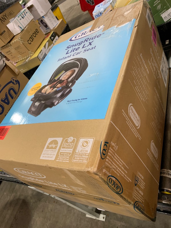 Photo 1 of Graco SnugRide Lite LX Infant Car Seat, Rear-Facing, Lightweight, Adjustable Base, Easy Install, Studio