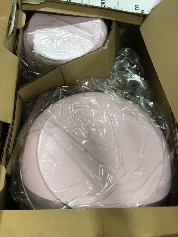 Photo 1 of GreenPan Hard Anodized Healthy Ceramic Nonstick 10 Piece Cookware Pots and Pans Set, Gold Handle, PFAS-Free, Dishwasher Safe, Oven Safe, Blush Pink