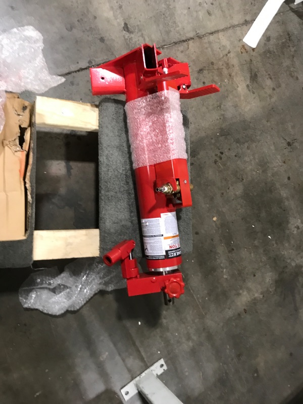Photo 1 of Sunex Tools 7796 1,000 lb Telescopic Transmission Jack, Air/Hydraulic, Foot & Hand Pump, Adjustable Saddle Arms, 73.5 in Max Height