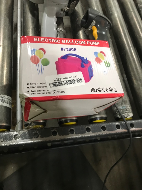 Photo 1 of FLSEPAMB Balloon Pump, Electric Balloon Pump,Portable Dual Nozzles Electric Balloon Air Pump 110V 600W, Electric Balloon Inflator with Tying Tool, Colored Ribbons for Party Decoration