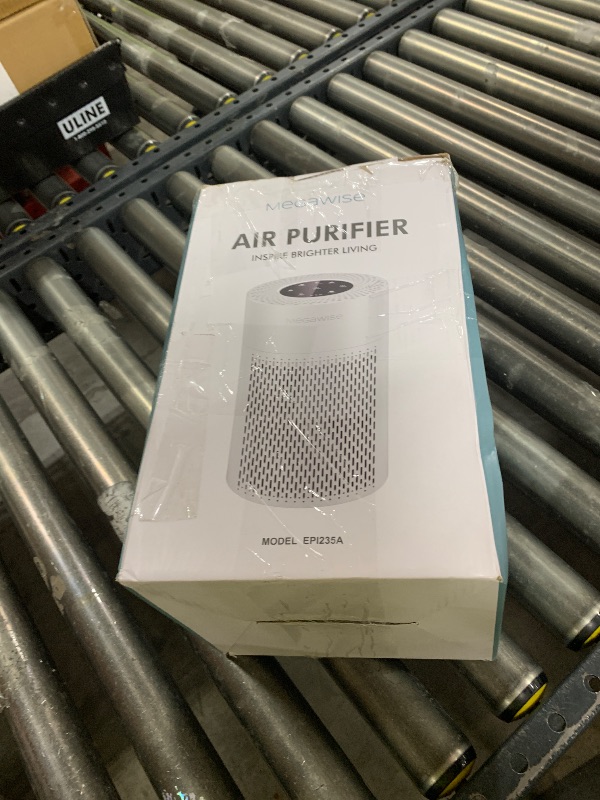 Photo 1 of MEGAWISE 2025 Updated Version Smart Air Purifier for Home Large Room up to 1076ft², H13 True HEPA Filter with Smart Air Quality Sensor, Sleep Mode, Quiet for Smoke, Pets Hair, Odors, White