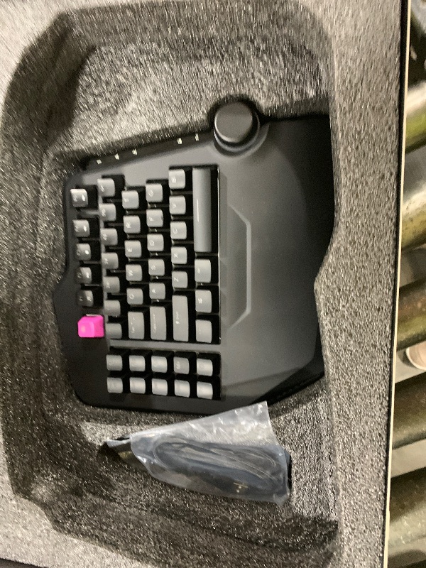 Photo 1 of Cloud Nine C989M Ergonomic Mechanical Keyboard for PC - Kailh Tactile Brown Switches - RGB Light Up LED Backlit with USB - Ergo Split Key Board with Macro