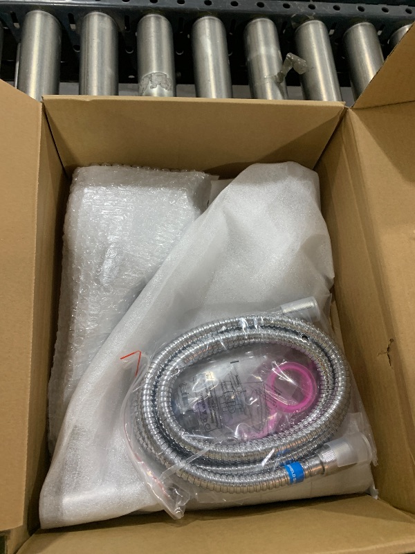 Photo 1 of Hibbent Upgraded 13'' Shower Head Combo, High Pressure 5 Spray Rainfall Showerhead, 10 Spray Mode Handheld, All Metal Easy Reach 4-way Diverter Shower Arm with Pause Mode, 71'' Hose and Holder, Chrome