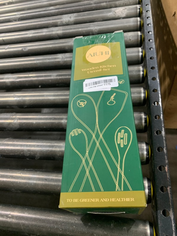 Photo 1 of 10 Pack Wooden Utensils for Cooking, Wood Utensil Set for Kitchen, Teak Wooden Spoon for Cooking, Non-Stick Spatula Ladle