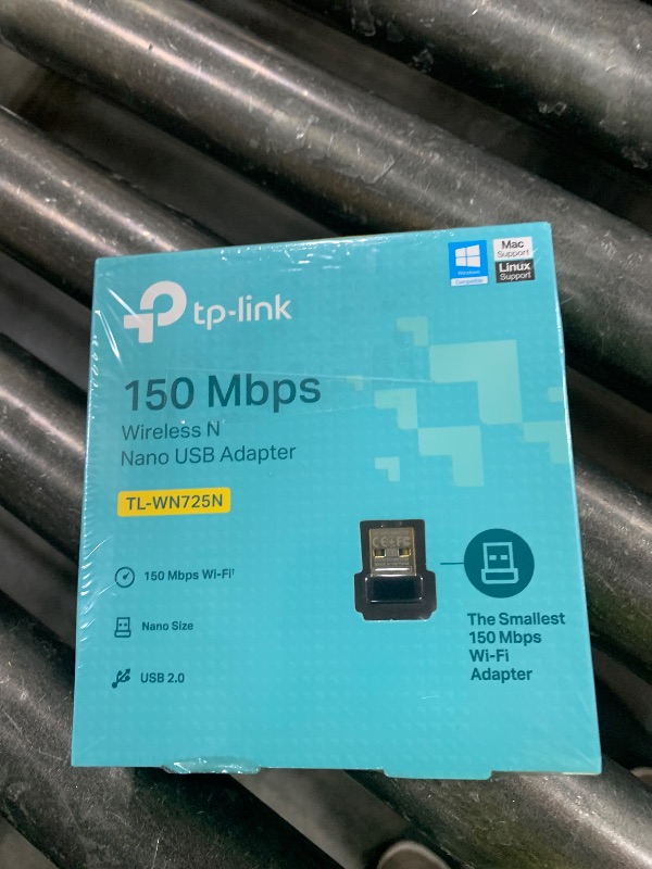 Photo 1 of TP-Link USB WiFi Adapter for PC(TL-WN725N), N150 Wireless Network Adapter for Desktop - Nano Size WiFi Dongle for Windows 11/10/7/8/8.1/XP/ Mac OS 10.9-10.15 Linux Kernel 2.6.18-4.4.3, 2.4GHz Only
