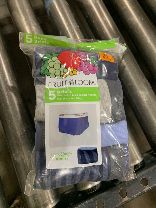 Photo 1 of Fruit of the Loom Boys' Big Tag Free Cotton Briefs (Assorted Colors), Stripes and Solids