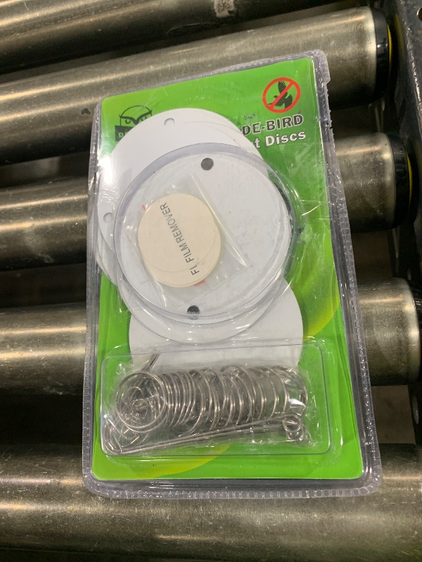 Photo 1 of De-Bird Reflective Diverter Discs Bird Deterrents for Outside - 8-Pack, Silver Acrylic, Garden Style - Easy to Install with Swivel Action, Reflective Shine & Humane Bird Repellent Devices Outdoor