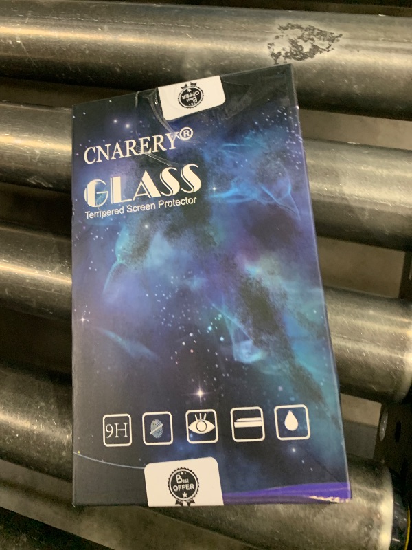 Photo 1 of Cnarery 3+3 Pack Full Coverage Privacy Screen Protector for iPhone 12 and 3 Pack Camera Lens Protector, Anti Spy Tempered Glass, 9H Hardness, Zero bubbles, Case Friendly
