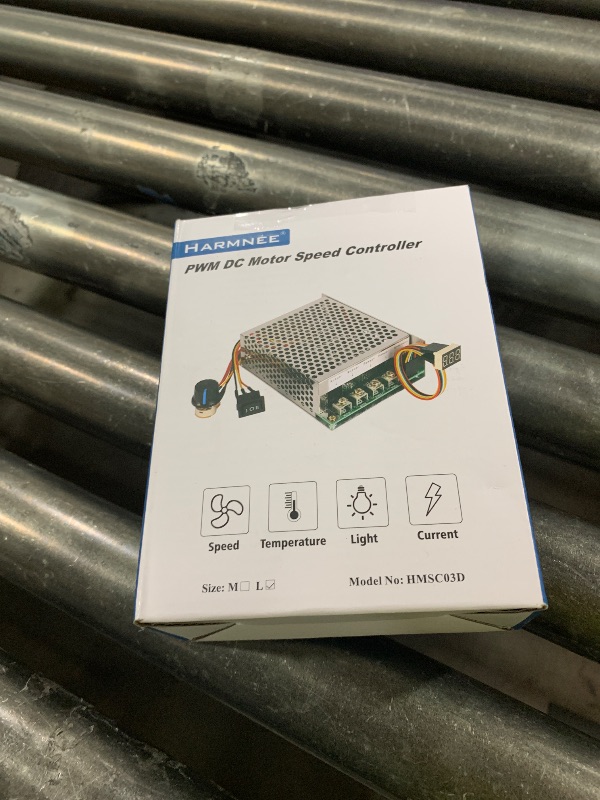 Photo 1 of PWM DC Motor Speed Controller, DC 10V-55V / Rated 60A / Max 100A Brush Motor Stepless Speed Controller with LED Display & Forward-Brake-Reverse Switch & Ajustable Potentiometer