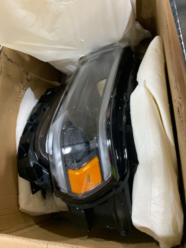 Photo 1 of YEQSHNG Black Headlights Assembly Compatible with 2019-2024 Dodge Ram 2500 3500 Headlamp LED Type Left Driver Side 68360181AC