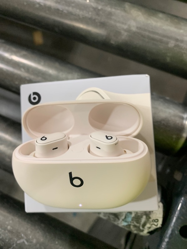 Photo 1 of Beats Studio Buds + | True Wireless Noise Cancelling Earbuds, Enhanced Apple & Android Compatibility, Built-in Microphone, Sweat Resistant Bluetooth Headphones, Spatial Audio - Ivory