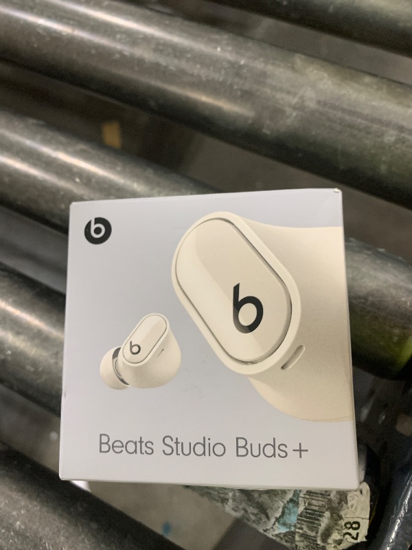 Photo 1 of Beats Studio Buds + | True Wireless Noise Cancelling Earbuds, Enhanced Apple & Android Compatibility, Built-in Microphone, Sweat Resistant Bluetooth Headphones, Spatial Audio - Ivory