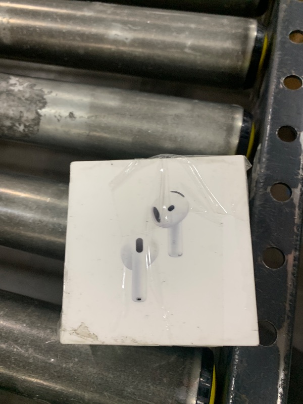 Photo 1 of Apple AirPods 4 Wireless Earbuds, Bluetooth Headphones, with Active Noise Cancellation, Adaptive Audio, Transparency Mode, Personalized Spatial Audio, USB-C Charging Case, Wireless Charging, H2 Chip