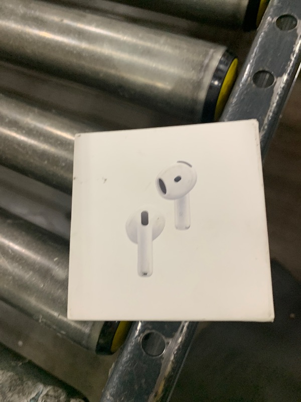 Photo 1 of Apple AirPods 4 Wireless Earbuds, Bluetooth Headphones, with Active Noise Cancellation, Adaptive Audio, Transparency Mode, Personalized Spatial Audio, USB-C Charging Case, Wireless Charging, H2 Chip