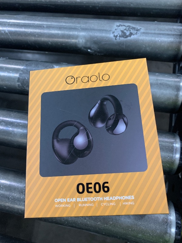 Photo 1 of Oraolo Open Ear Headphones, Bluetooth 5.4 Wireless Earbuds with Stereo Sound, ENC Clear Call, 21H Playtime, Type-C Charging, Touch Control, IPX6 Waterproof Open Ear Clip-On Earbuds for Outdoor Sports