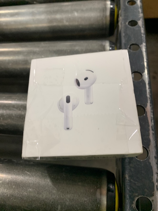 Photo 1 of Apple AirPods 4 Wireless Earbuds, Bluetooth Headphones, with Active Noise Cancellation, Adaptive Audio, Transparency Mode, Personalized Spatial Audio, USB-C Charging Case, Wireless Charging, H2 Chip *LOCKED PARTS ONLY*
