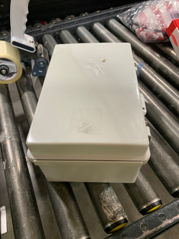 Photo 1 of QILIPSU UL94-V0 Outdoor Electrical Box 11.4"x7.5"x5.5" Pro Waterproof Junction Box Weatherproof PC/ABS Alloy Plastic IP67 Project Electric Enclosure Grey Hinged Door