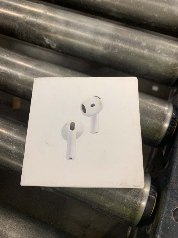 Photo 1 of Apple AirPods 4 Wireless Earbuds, Bluetooth Headphones, with Active Noise Cancellation, Adaptive Audio, Transparency Mode, Personalized Spatial Audio, USB-C Charging Case, Wireless Charging, H2 Chip