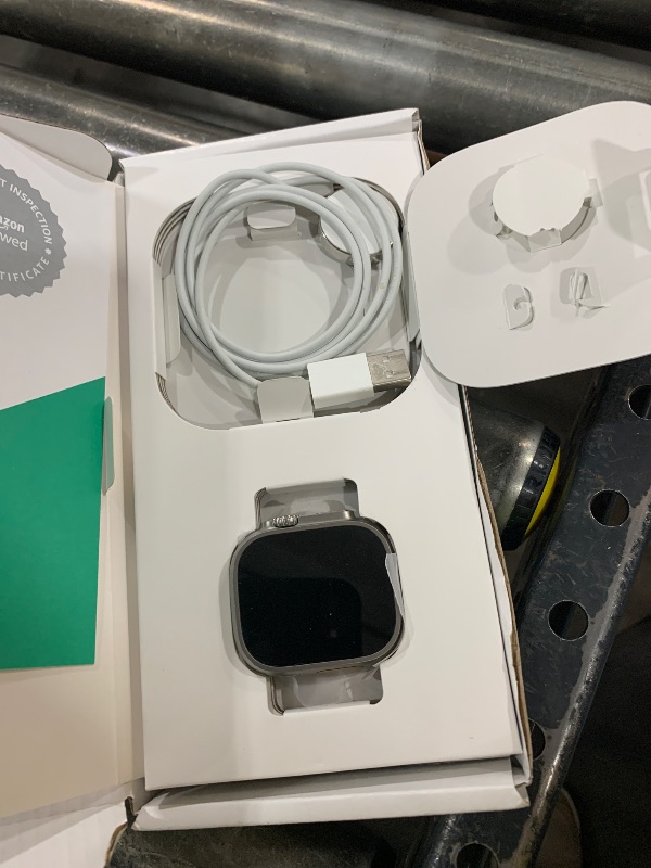 Photo 1 of Apple Watch Ultra [GPS + Cellular 49mm] Titanium Case with Midnight Ocean Band, One Size (Renewed Premium)