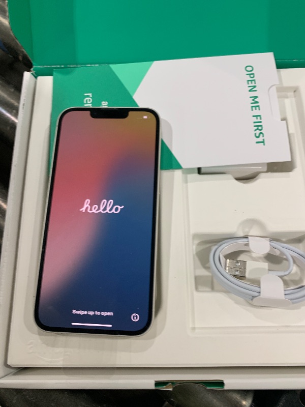 Photo 1 of Apple iPhone 13, 128GB, Starlight - Unlocked (Renewed Premium)