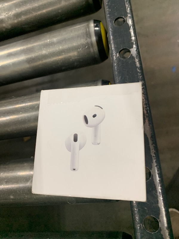 Photo 1 of Apple AirPods 4 Wireless Earbuds, Bluetooth Headphones, with Active Noise Cancellation, Adaptive Audio, Transparency Mode, Personalized Spatial Audio, USB-C Charging Case, Wireless Charging, H2 Chip