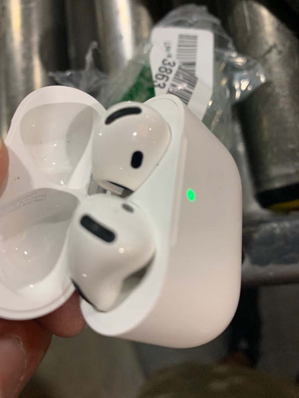 Photo 1 of Apple AirPods 4 Wireless Earbuds, Bluetooth Headphones, with Active Noise Cancellation, Adaptive Audio, Transparency Mode, Personalized Spatial Audio, USB-C Charging Case, Wireless Charging, H2 Chip
