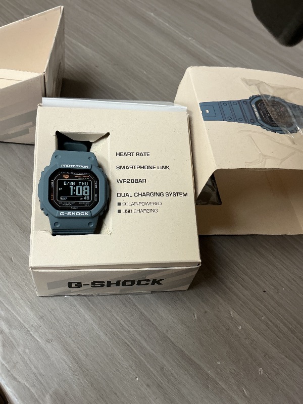 Photo 1 of Casio Men's G-Shock Move DW-H5600 Series, Multisport (Run, Walking, Gym Workout), Heart Rate Watch, Solar Assisted Watch, Blue Tooth with Fitness and Sleep Tracking