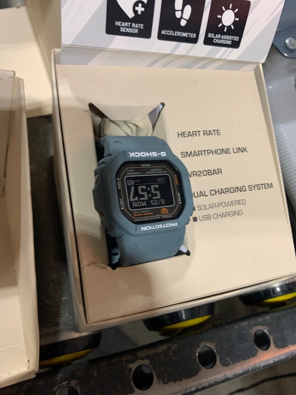 Photo 1 of Casio Men's G-Shock Move DW-H5600 Series, Multisport (Run, Walking, Gym Workout), Heart Rate Watch, Solar Assisted Watch, Blue Tooth with Fitness and Sleep Tracking