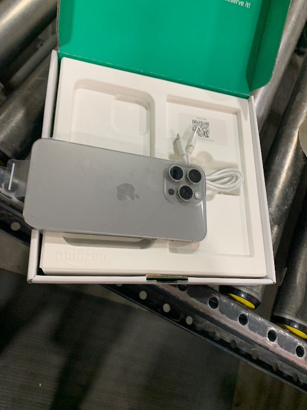 Photo 1 of Apple iPhone 15 Pro Max, 512GB, Natural Titanium - Unlocked (Renewed Premium)