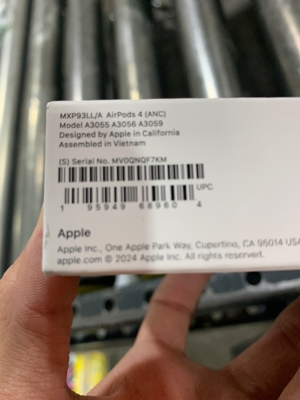 Photo 1 of Apple AirPods 4 Wireless Earbuds, Bluetooth Headphones, with Active Noise Cancellation, Adaptive Audio, Transparency Mode, Personalized Spatial Audio, USB-C Charging Case, Wireless Charging, H2 Chip