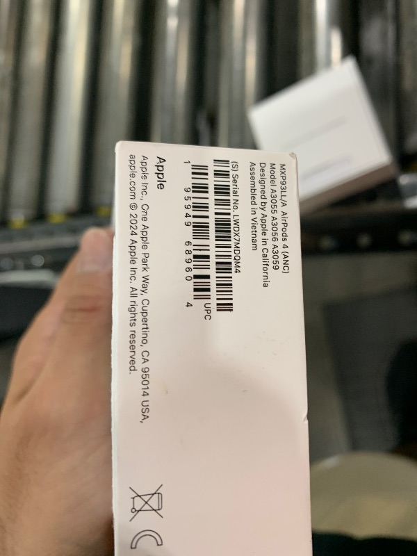 Photo 1 of Apple AirPods 4 Wireless Earbuds, Bluetooth Headphones, with Active Noise Cancellation, Adaptive Audio, Transparency Mode, Personalized Spatial Audio, USB-C Charging Case, Wireless Charging, H2 Chip