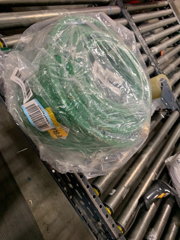 Photo 1 of Guitrees 100FT 5/8 Heavy Duty Rubber Garden Hose - 200psi Working, 1000psi Burst - Hot/Cold Water - Five-Layered Braiding for Durability - Versatile for Gardening, Agriculture, Construction(Green)