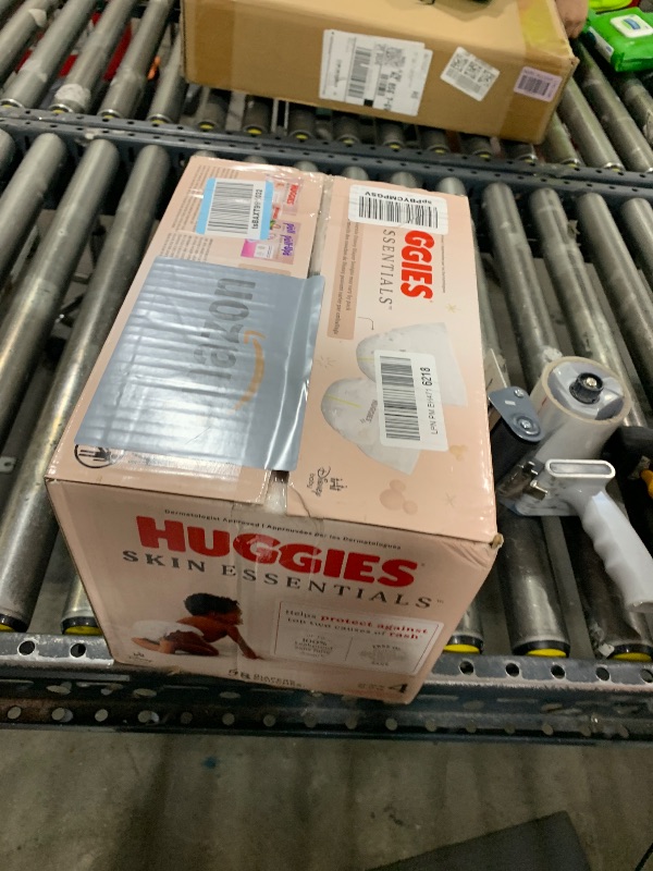 Photo 1 of Huggies Size 4 Diapers, Skin Essentials Baby Diapers, Size 4 (22-37 lbs), 58 Count