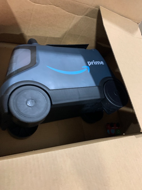 Photo 1 of Amazon Delivery Van Ride On Toy for Kids, Blue Toddler Ride on Toy for Ages 2+, Amazon Exclusive