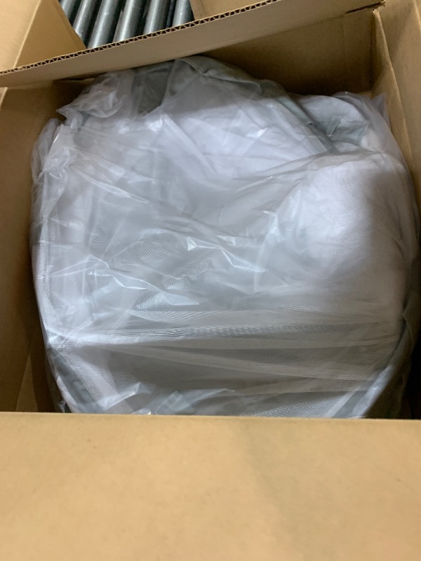 Photo 1 of Crib Tent to Keep Baby from Climbing Out - Crib Net to Keep Baby in - Pop Up Breathable Cribs Cover - Canopy with Upgrade Strong Mesh and Durable Zipper (Grey, Lager)