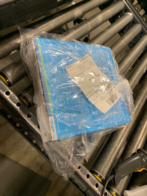 Photo 1 of Free Swimming Baby Inflatable Baby Float with Sun Canopy Size Improved Infant Pool Floaties Swimming Pool Toys for The Age of 3-36 Months (Blue, Large)