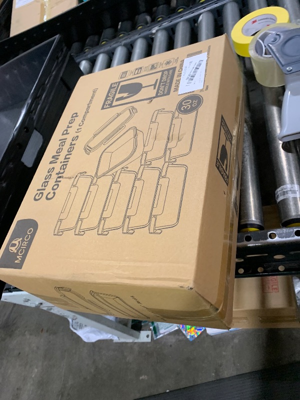 Photo 1 of [8-Pack,30 oz]Glass Meal Prep Containers,MCIRCO Glass Food Storage Containers,Airtight Glass lunch Containers with Lids - BPA-Free Microwave, Oven, Freezer and Dishwasher, White