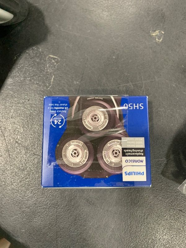 Photo 1 of Philips Norelco SH50/52 Shaving Heads, Compatible with Philips Shavers Series 5000 and 6000, Powerful Performance, Self-Sharpening, 3 Pieces, Model SH50/52 Replaces Model HQ9/50, HQ56/50 and RQ11/50