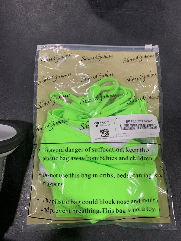 Photo 1 of ShawGobow Sexy Swimsuit for Women,Backless Scrunch Butt High Cut Monokini,One Piece Cheeky Bathing Suit Beach Pool Party,Neon Green,Small